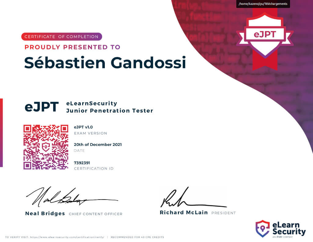 eJPT-certification